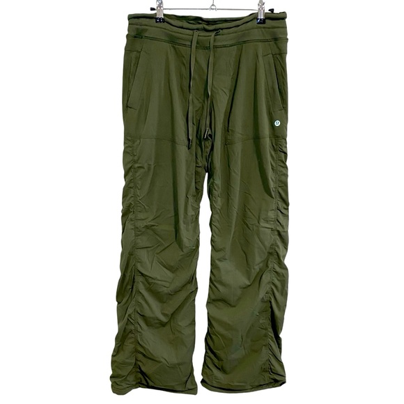 lululemon athletica Pants - Lululemon Dance Studio Pant - Barracks Green Lined - Size 8